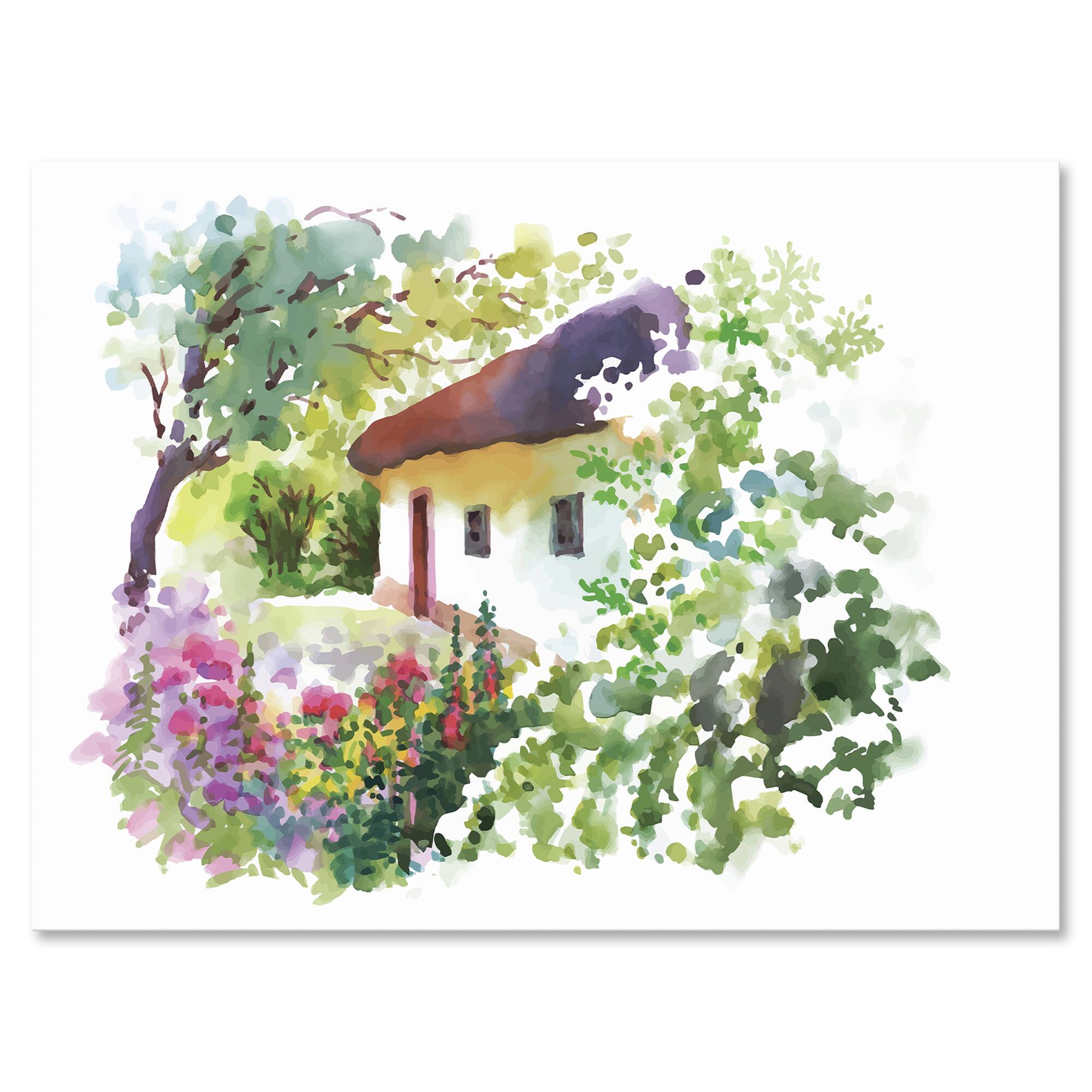 Designart - Rural Village On A Green Summer Day